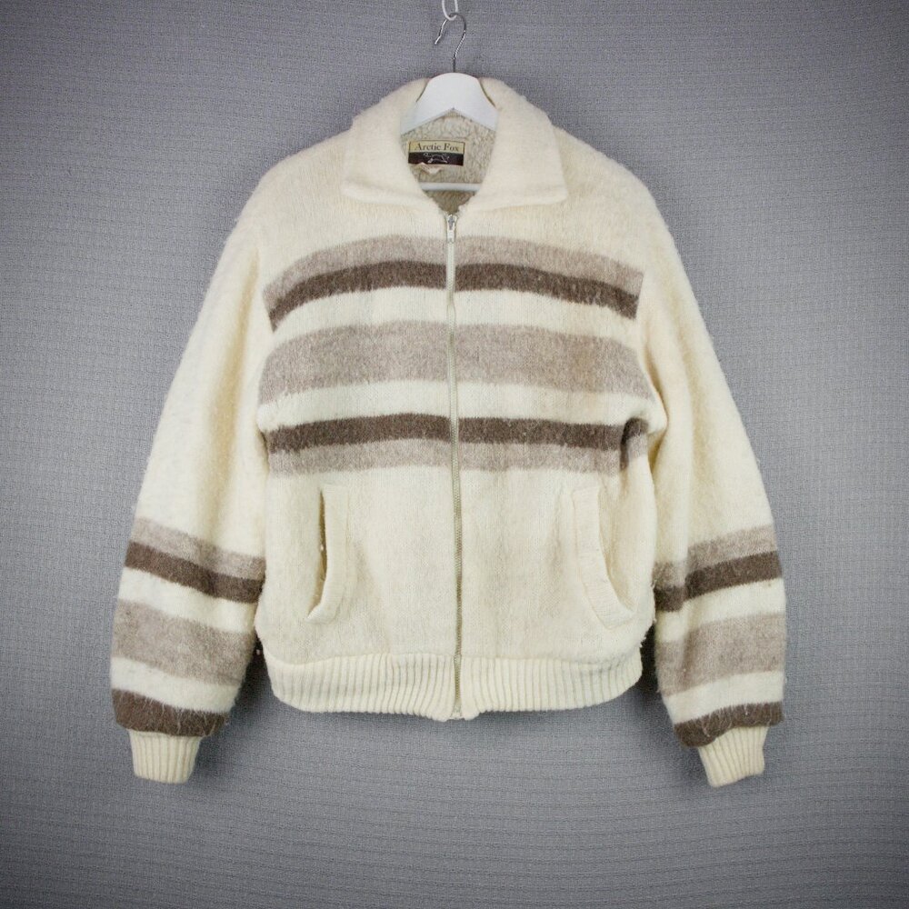 Arctic Fox Vintage 1970s Shetland Wool Sherpa Jacket XL